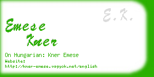 emese kner business card